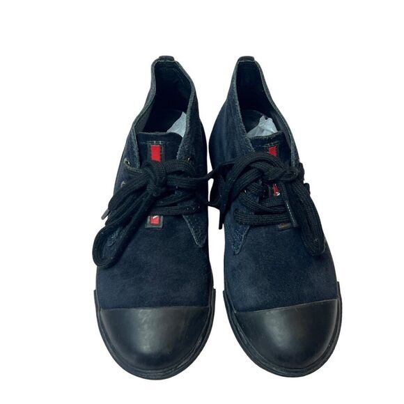 Prada Kids Navy Suede Leather High-Top Sneakers Boots Lace-Up Size EUR 29 - Picture 6 of 9